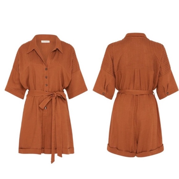 Linen Rani Romper - Picture 2 of 4